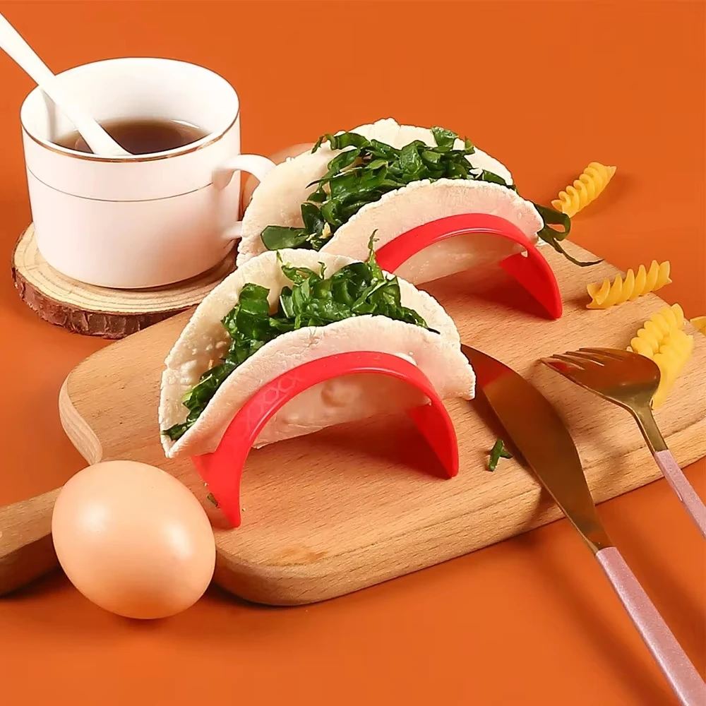 

Portable Burrito Rack Tortilla Tray Taco Holder Food Tray Non-toxic Food Grade Kitchen Cooking Gadgets Hot Dog Grill Gadgets