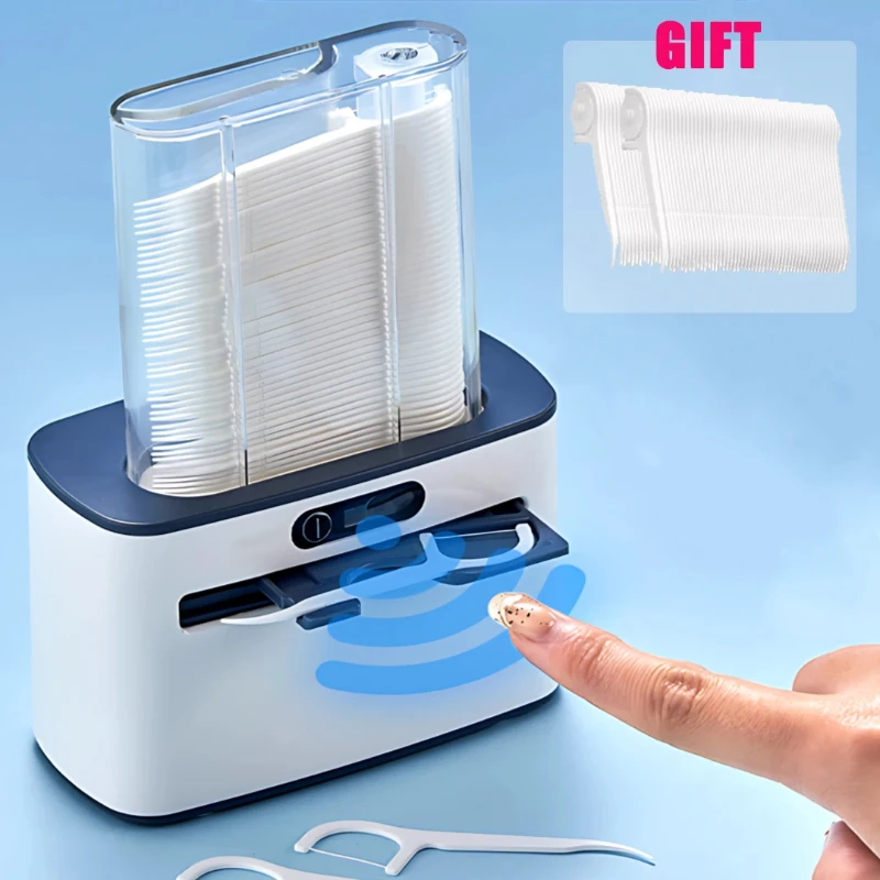 Intelligent Sensor Floss Holder Automatic Pop Up Electric Floss Stick Storage Home Restaurant Hotel Box Flosser Floss Dispenser