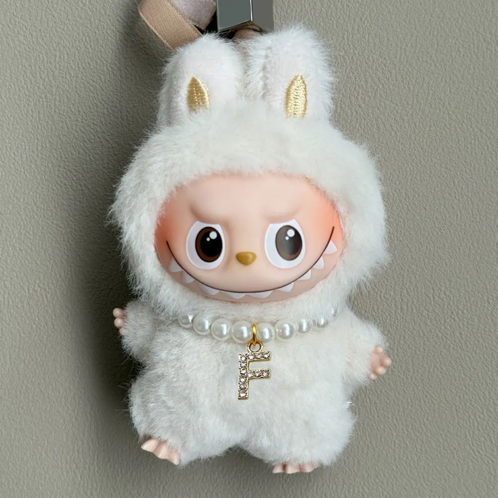 ل قلادة Labubu الصغيرة اكسسوارات رسائل قلادات اللؤلؤ ل Labubu 4.0 دبوس لسلسلة الحب ملابس دمى اكسسوارات #3