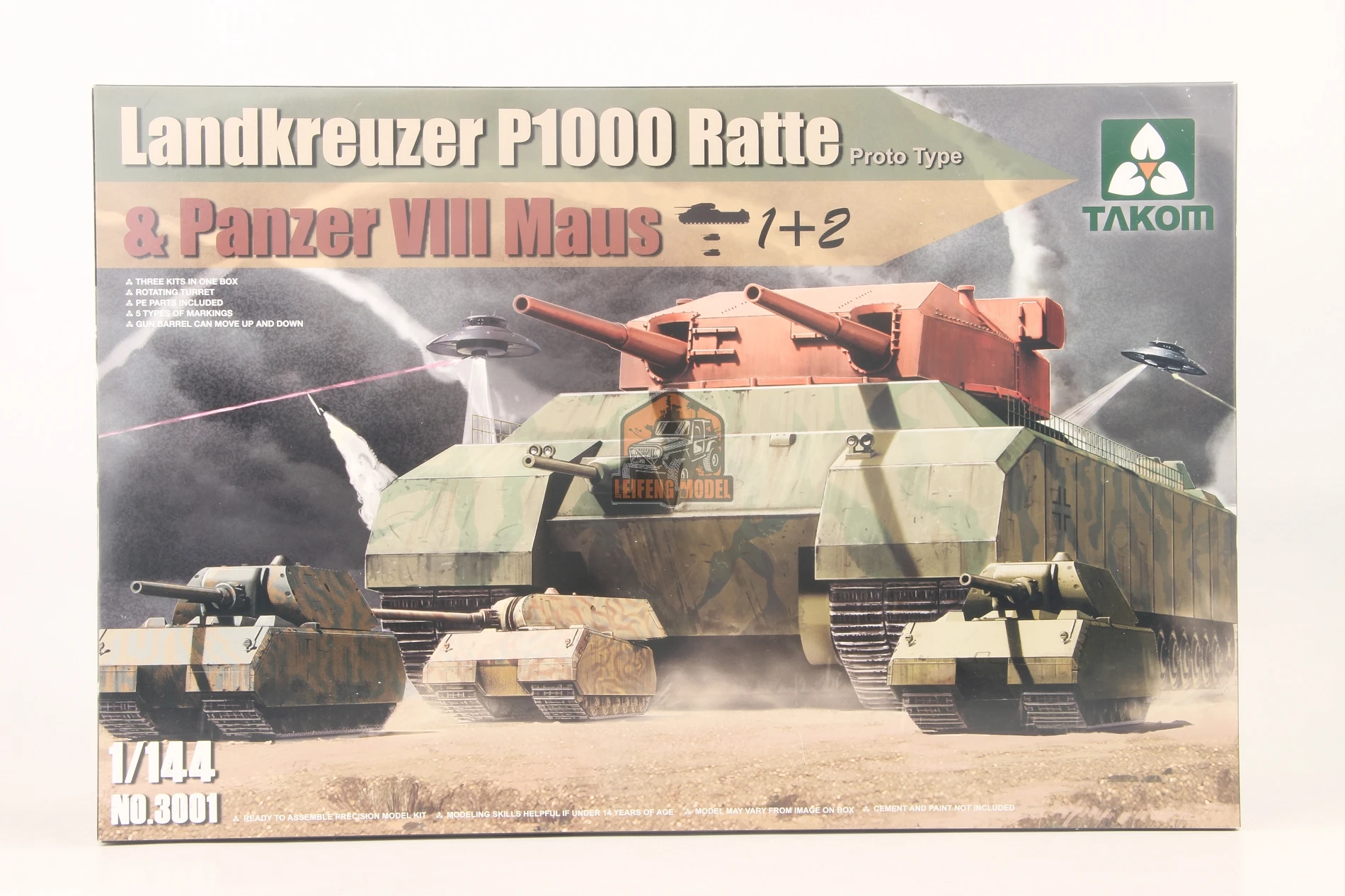 Takom 3001 1/144 – Der ultimative Modellbau für Panzer Maus und Landkreuzer P1000 Ratte