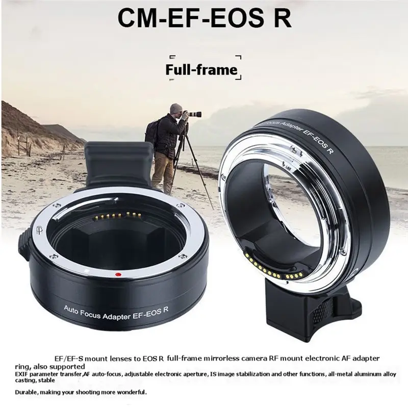 A42T-For Canon EF/EF-S Lenses To For EOS R, EF-EOS R Lens Adapter Electronic Auto-Focus EF To R Mount Adapter For,EOS RP