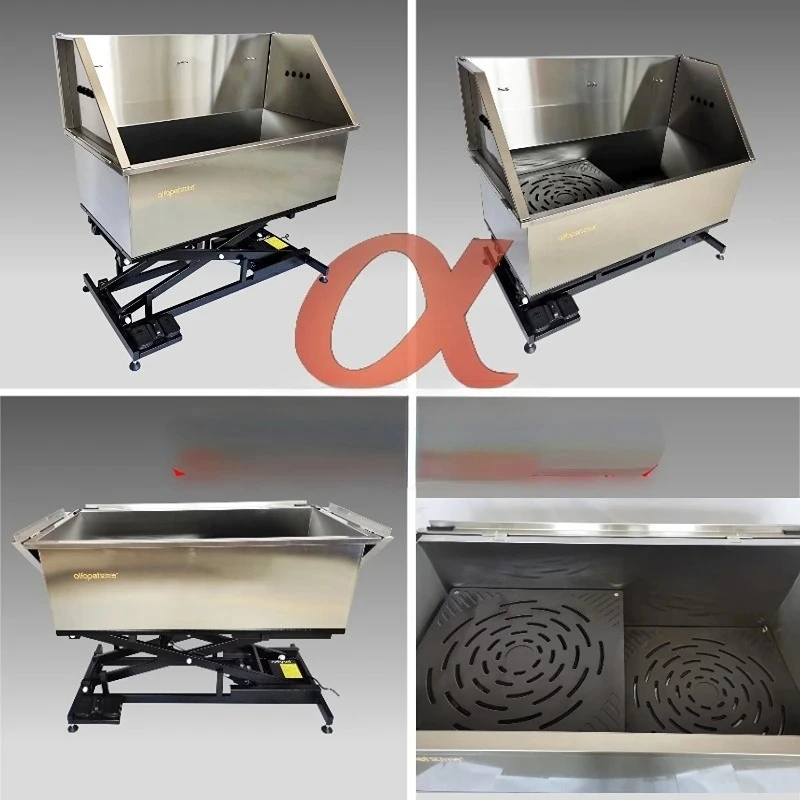 

Pet Dog Washing Bathtub Large Dog Universal Electric Lifting Stainless Steel Spa Bathtub Bath Pool Bath