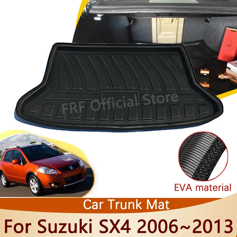 

For Suzuki SX4 Hatch Sedan Neo Baleno 2006~2013 2011 2008 Fiat Sedici EVA Rear Trunk Mat Accessorie Floor Tray Waterproof Carpet