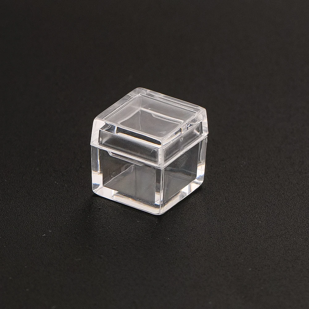 2pcs Acrylic Display Box Case for 10mm Element Cubes Periodic Table Bracket Collection Clear Storage Box Tray Show Protecter