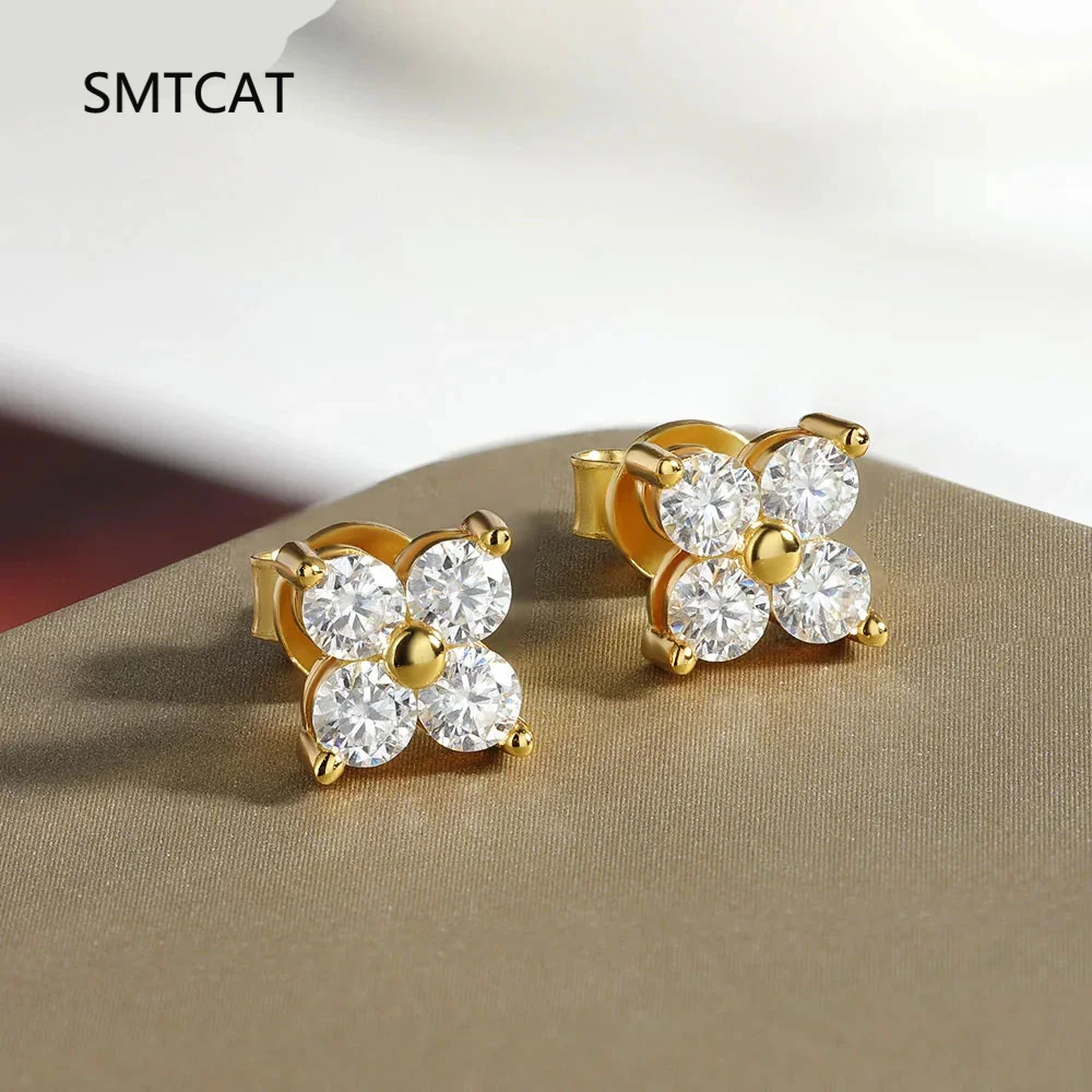 

Серьги-гвоздики из стерлингового серебра 925 пробы 0,1 карата 3 мм с муассанитом для женщин, позолоченные 18 карат, сверкающие ювелирные изделия для свадебной вечеринки Brincos