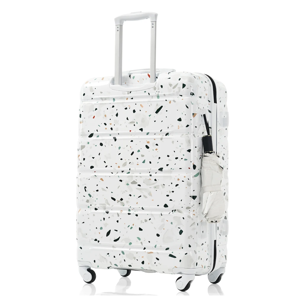 

Набор из 3-х легких чемоданов для ручной клади (20 дюймов), сертифицированных авиакомпаниями, с USB-портами, жестким корпусом из ABS+PC и колесами-спиннерами