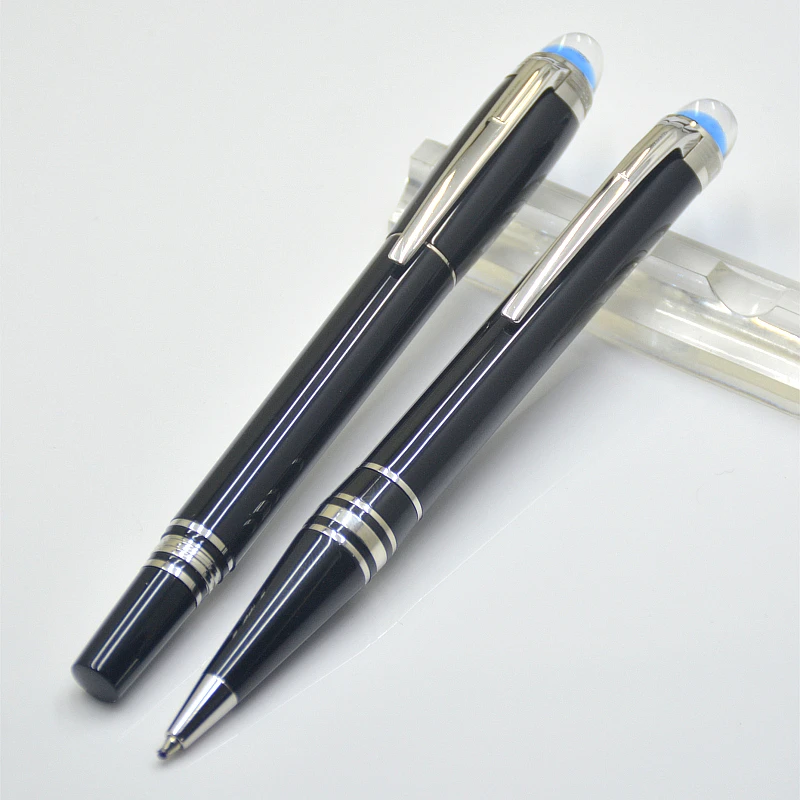 high quality Black / Blue MB ballpoint pen / Roller ball pen / Fountain pen office stationery Fashion write ball pens