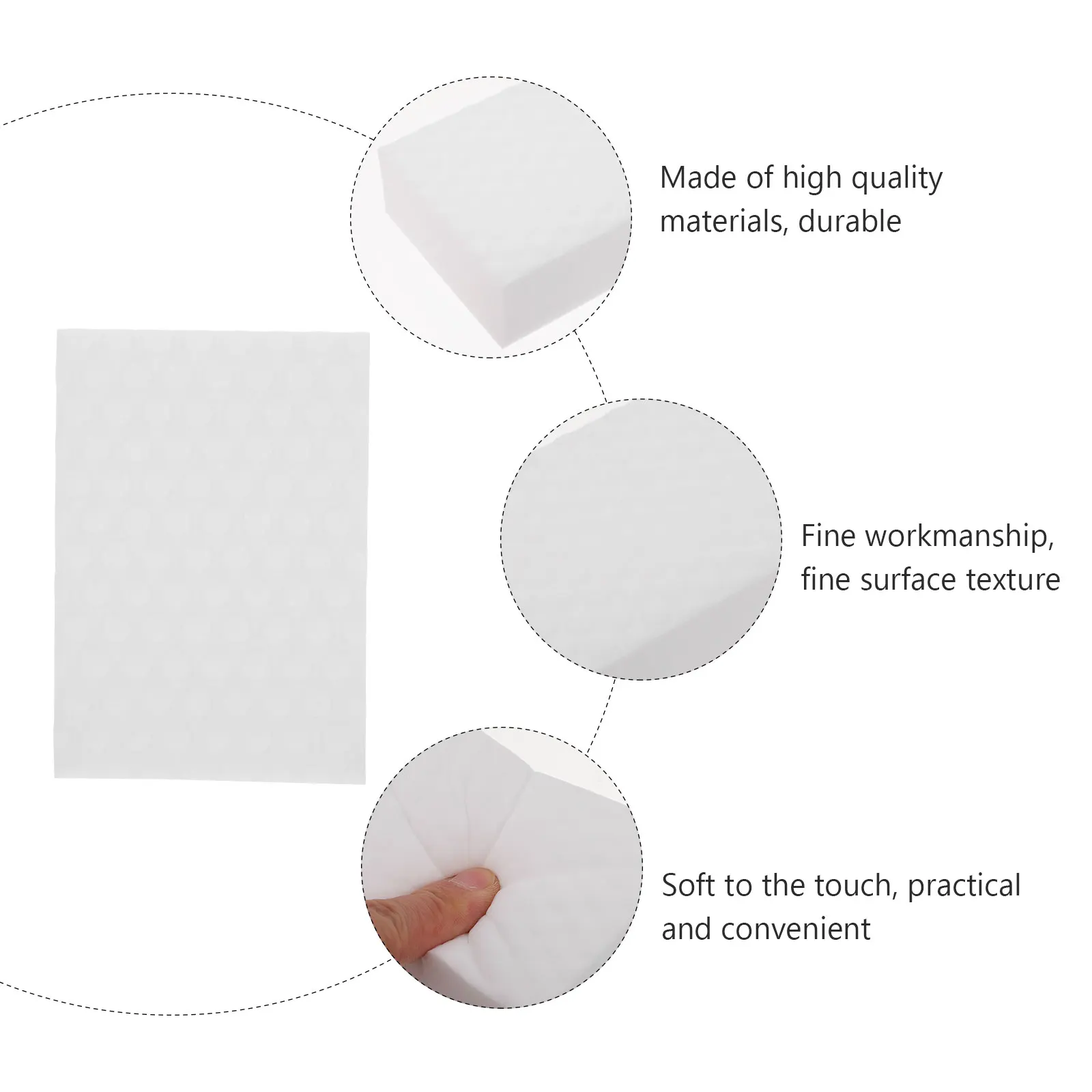 

10pcs Strong Decontamination Cleaning Tool Durable Dishwashing Sponge Pad Kitchen Sink Scrubber Wiping Sponge For Tableware