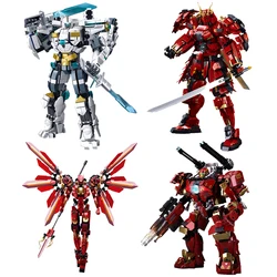 NEW Sluban Superhero Pacific Rim Mecha Building Blocks Bricks Classic Armored Robot Assembly Model Sets Kids Toys MOC Boy Gift