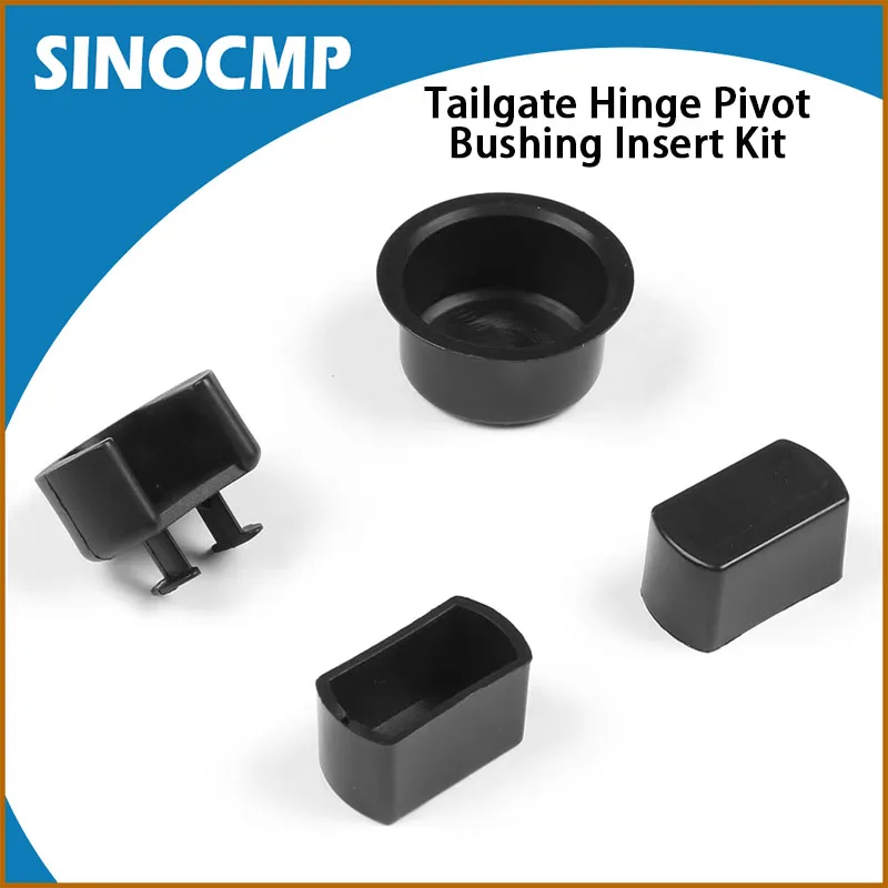 

1set Tailgate Hinge Pivot Bushing Insert Kit 55274936AC 55274936AE E7TZ99430B22A for Dodge Ram 1500 2500 3500 F-150 F-250 F-350