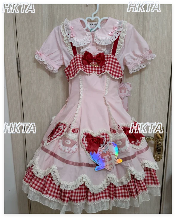 

Japanese Kawaii Vintage Lolita Cotton Lace Bow Doll Collar Short Sleeve Shirt Top 2026 Summer New Sweet Cute Lolita Blouse Women