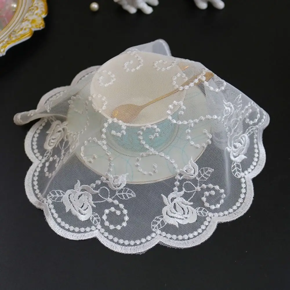 Round Hollow Lace Coaster Plate Bowl Insulation Pad Napkin Embroidery Flower Placemat Mug Dining Coffee Table Cup Mat Home Decor