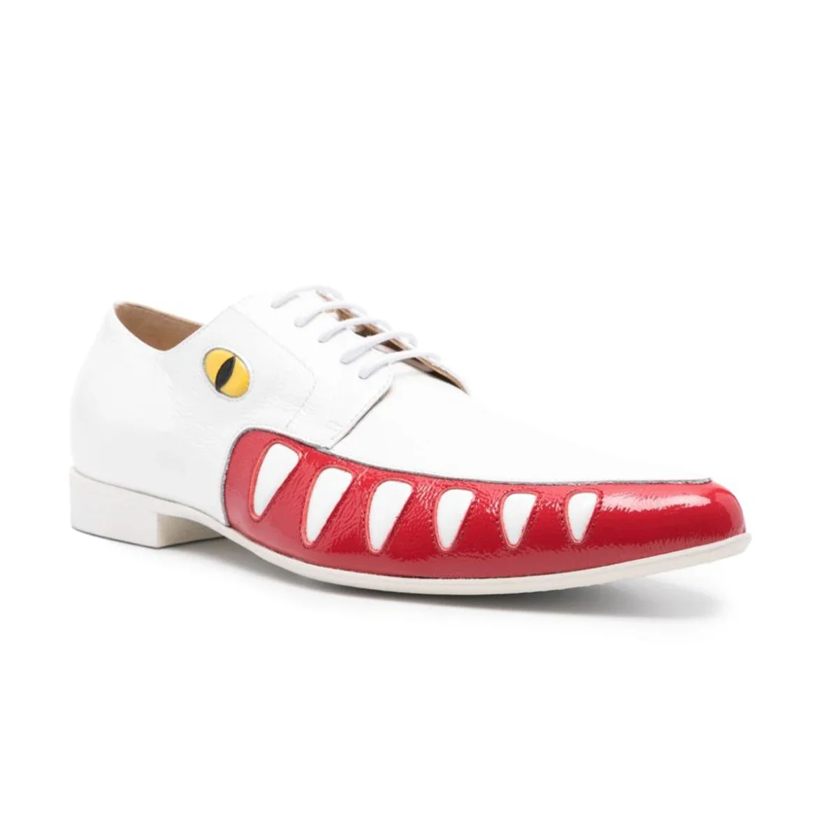 

Крокодиловая кожа, глаза, шитье зубов, новинка, оксфорды, дизайнерские офисные туфли-лодочки, кожаные мужские туфли на низком каблуке с острым носком в деловом стиле