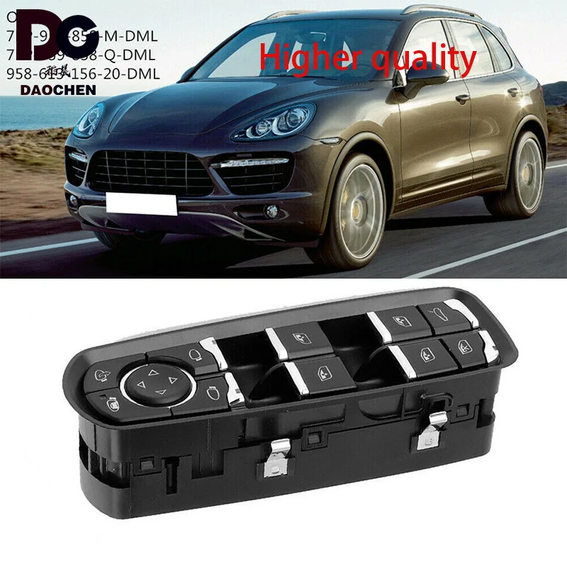 

Daochen 7PP959858MDML Power Window Switch For Porsche Panamera Cayenne Macan Car Electric Power Closing Window Panel Switch