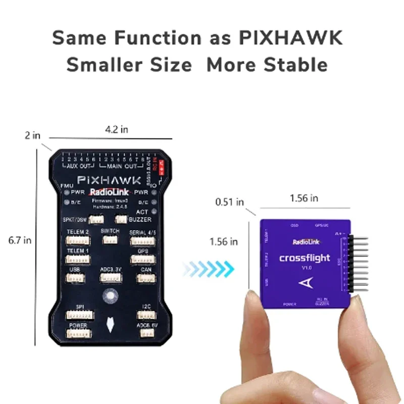 Radiolink 10 PWM FC TS100 GPS M10N M8N Crossflight وحدة تحكم في الطيران 2-12S مع وحدة OSD ل FPV الطائرة بدون طيار طائرات هليكوبتر سيارة قارب