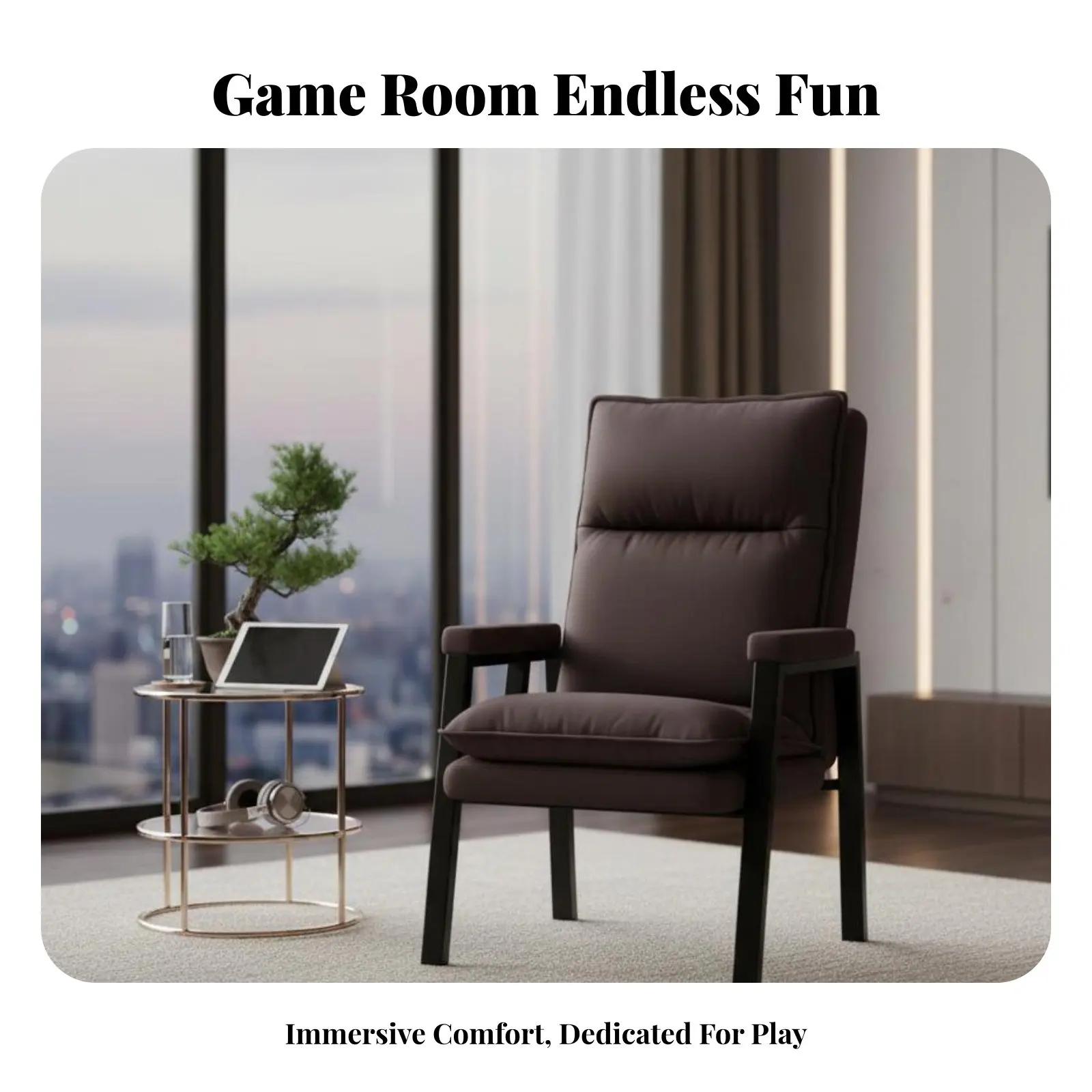 

Мягкое кресло для отдыха: современный и стильный дизайн, эргономичная конструкция, прочная рама – для дома, чтения, учебы, зоны отдыха, спальни