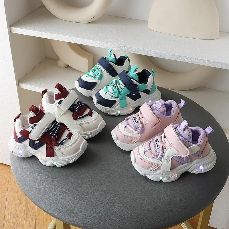 CHILDREN'S new light soft sole breathable match color fashion casual shoes