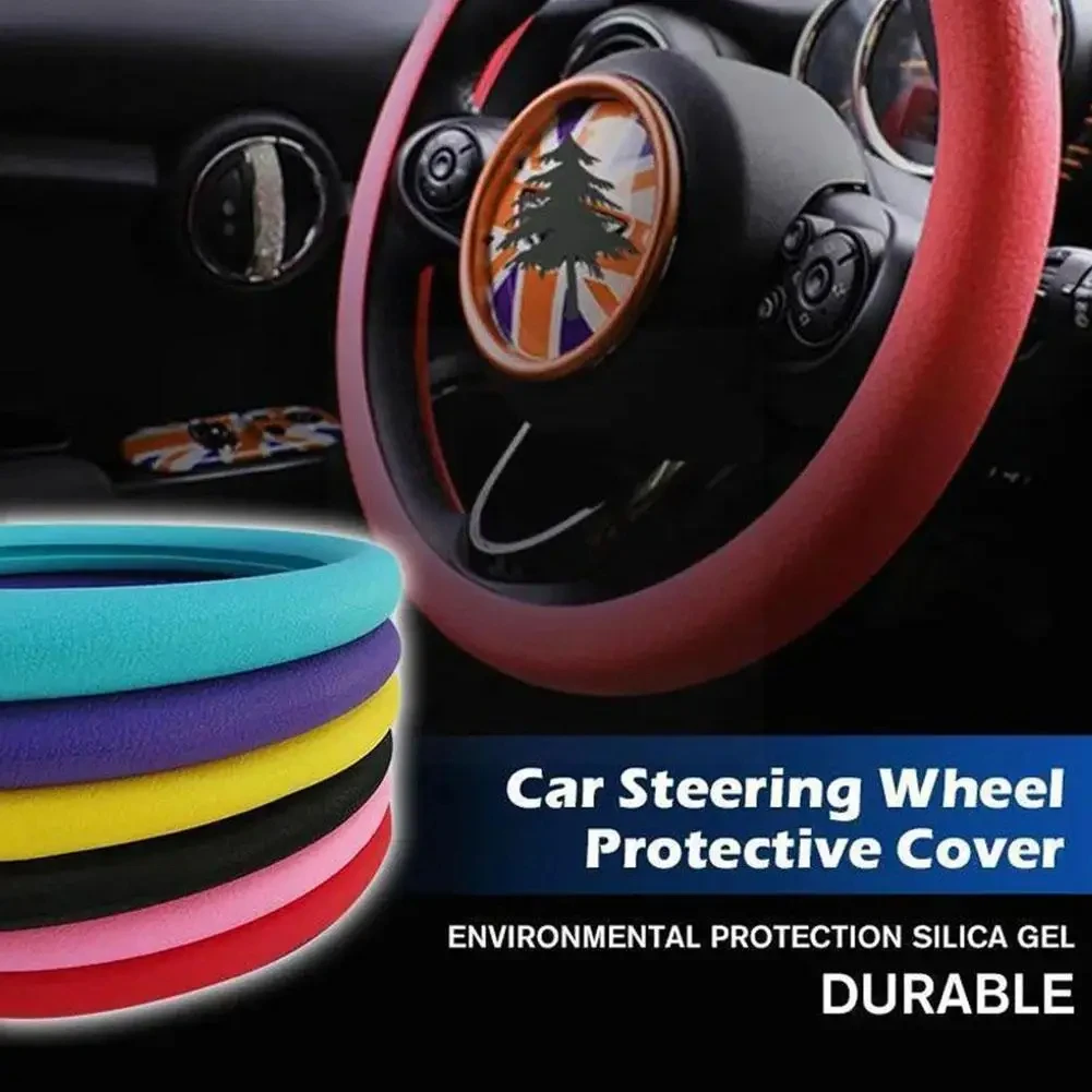 Силиконовые чехлы на руль для Cadillac CT6 ATS DeVille XTS Escallade XT5 CTS STS DTS SLS XLR, автомобильный защитный чехол на руль