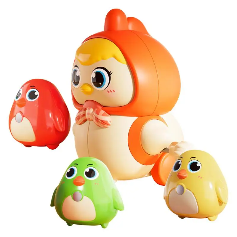 Toy Chicken Magnetic Windup Swinging Toys Toddler Crawling Toys Jumping Chicken Toy Easter Stocking Stuffers Hand Clockwork Toy