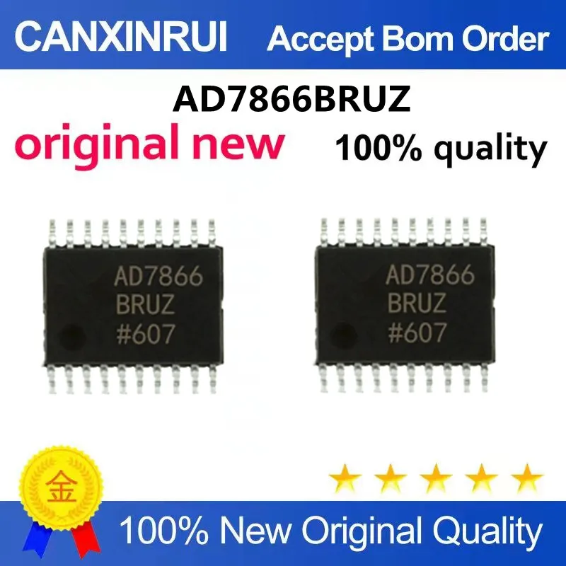 New Original AD7866BRU AD7866BRUZ AD7866 TSSOP20 Analog-to-Digital Converter Genuine