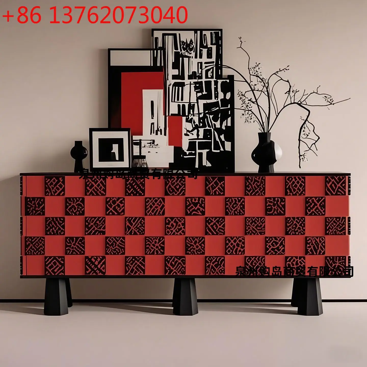 

Italian minimalist lacquered sideboard entrance solid wood entrance cabinet storage cabinet