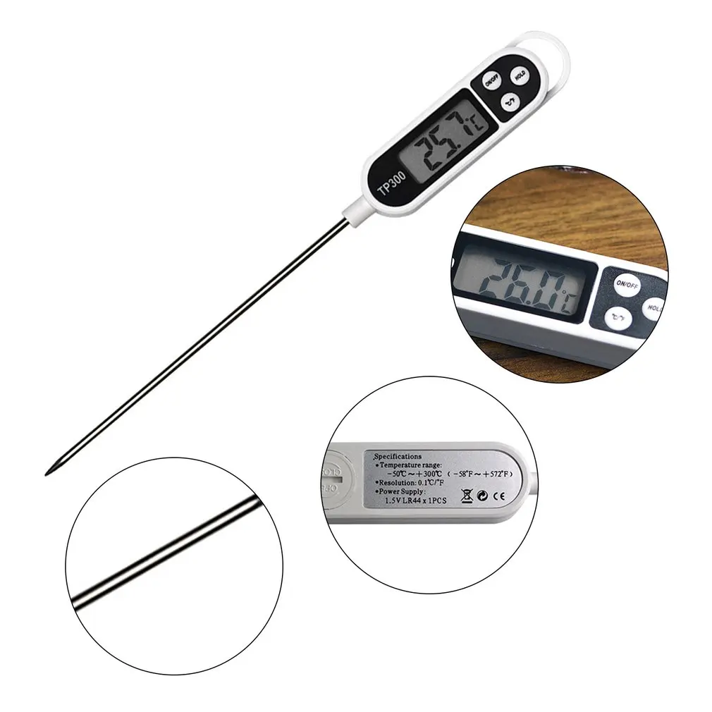 Digital Meat Thermometer Cooking Food Kitchen BBQ Probe Water Milk Oil Liquid Oven Digital Temperaure Sensor Meter Thermocouple