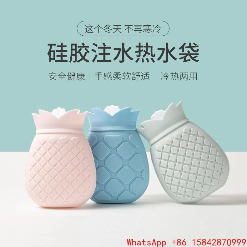 

Сумка для горячей воды, силиконовая дорожная портативная милая маленькая грелка для рук