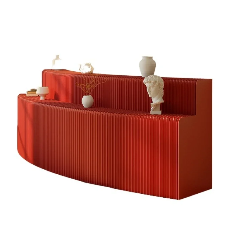 Display Rack Red Shelf Exhibition Display Stand Display Office Rack