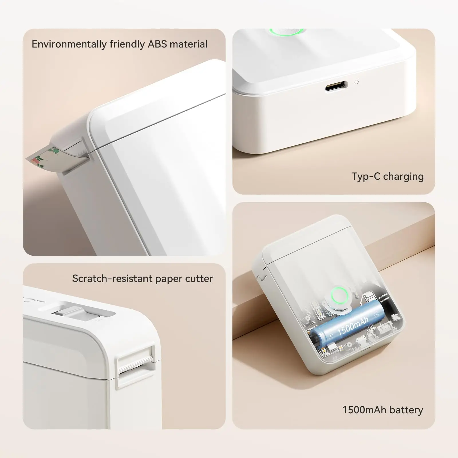 Niimbot D110 Mini Portable Label Printer Inkless Labeler Sticker Bluetooth Thermal Label Maker Machine With Self-adhesive Labels