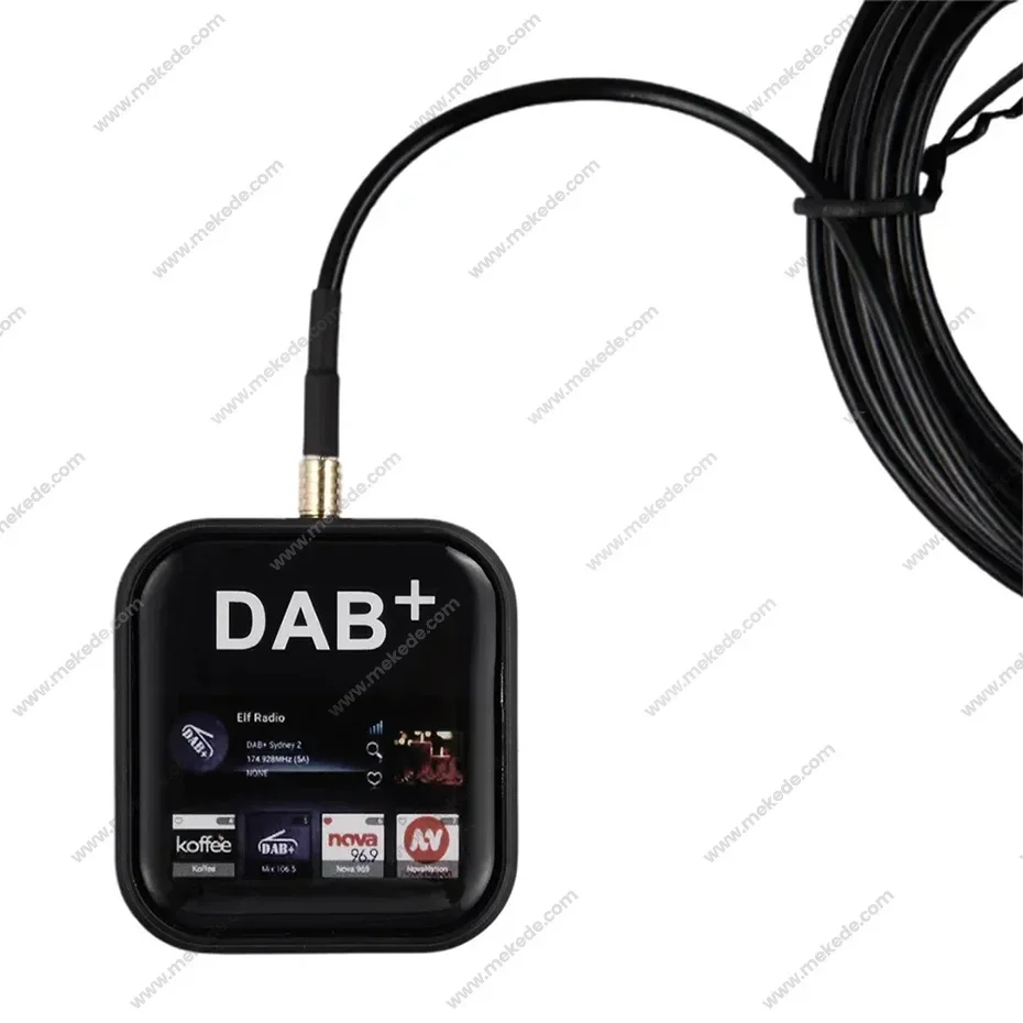 Universal DAB+ Antenna Car Digital Radio Tuner with USB Type C Adapter MCX Cable Car Radio FM Signal Audio Amplifier DAB Dongle