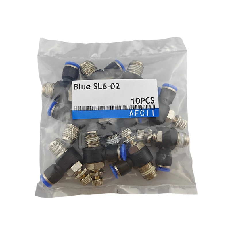 SL6-02 SL8-02 Regulator Throttle Valve Blue Pneumatic Fitting SL4-01 SL10-03