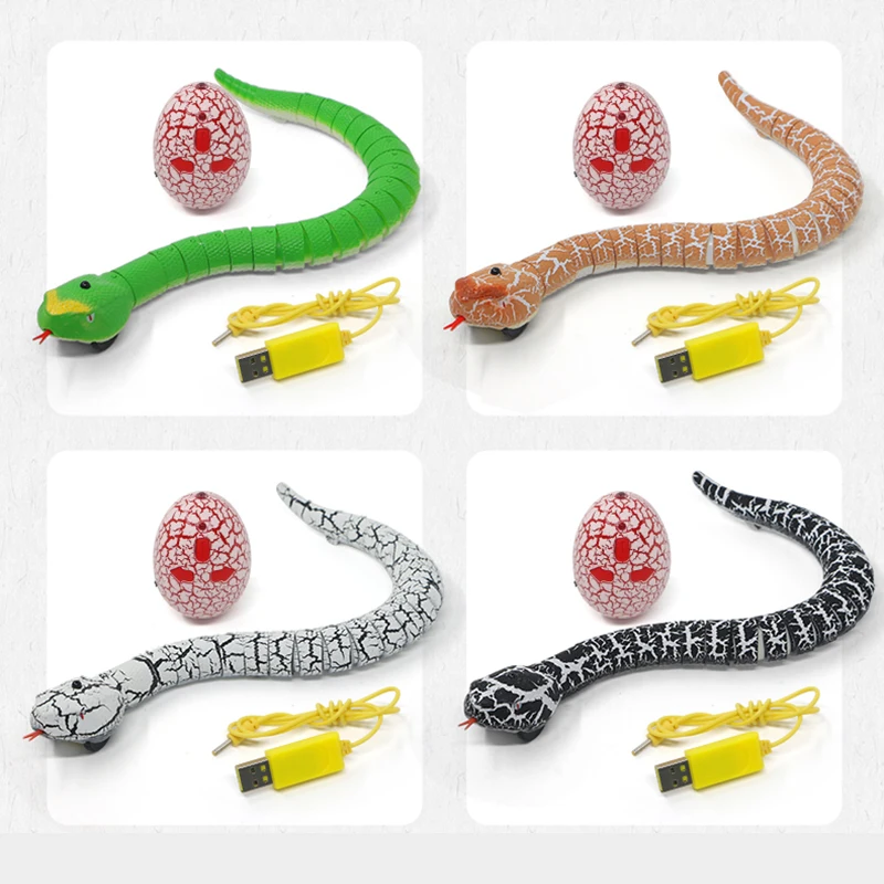 Remote Control Snake Toys for Kids Boys Children Girls Animals Cat Pets Prank Spider Shark Rattlesnake Electric Cobra RC Robots