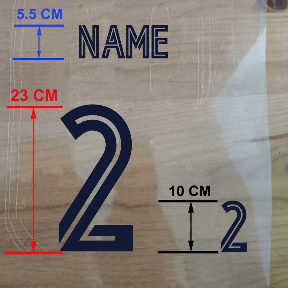 2020 2021 Customized Soccer Number Nameset Patch Pink Navy Gold Hot Stamping Patches Badges Printing Iron on Transfer Sticker