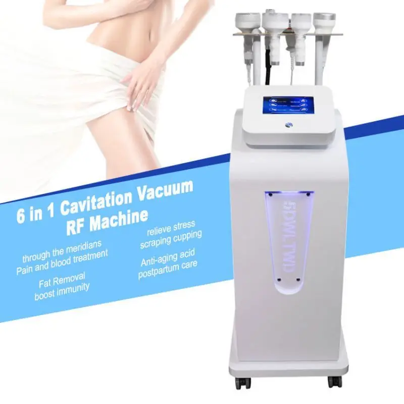 

Multifunctional 6 in 1 5D Cavitation Fat Burning Cellulite Removal 80K Vacuum Slimming Body Massage Weight Loss Shaping Machine