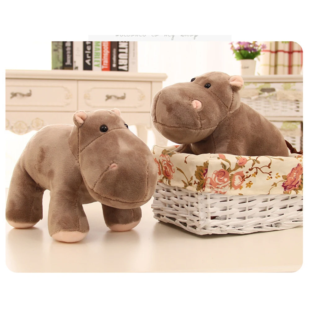 Cartoon Rhinoceros Hippo Elephant Stuffed Plush Toy