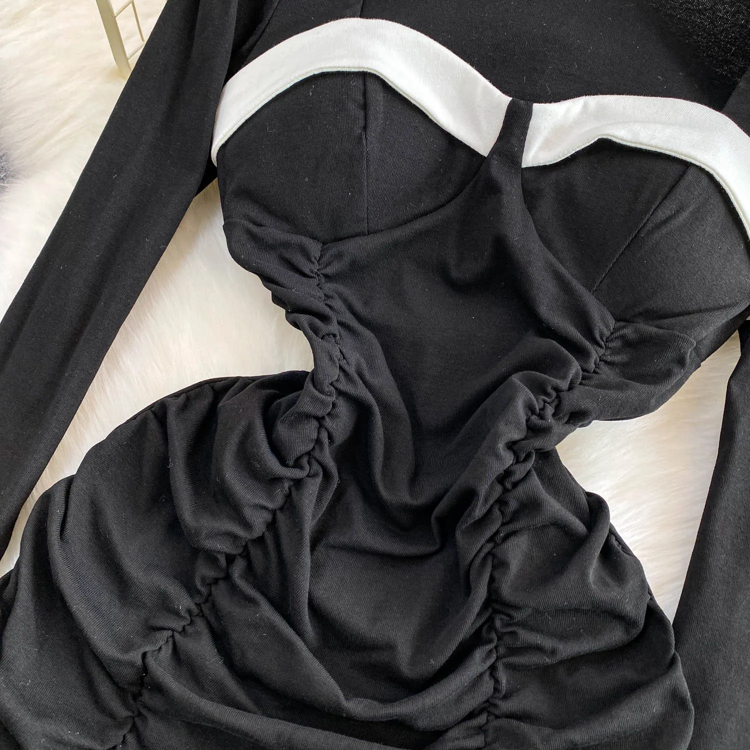 Elegancka sukienka ołówkowa w stylu vintage z patchworkiem, w stylu koreańskim Fairy, sukienka letnia w stylu boho, odzież damska