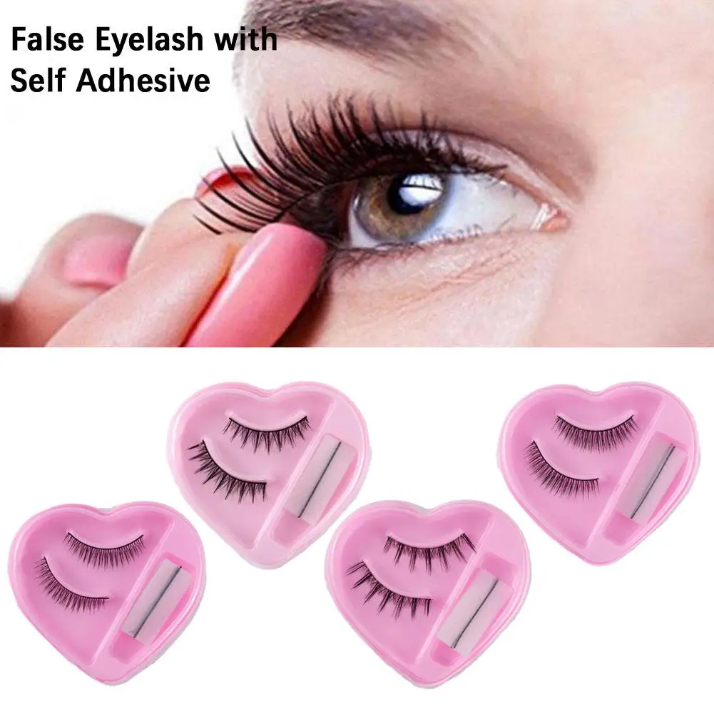 False Eyelashes Reusable Self-adhesive Lashes Glue-free Full Strip Professional Beauty Eyelash Extension Makeup Tools R7A8