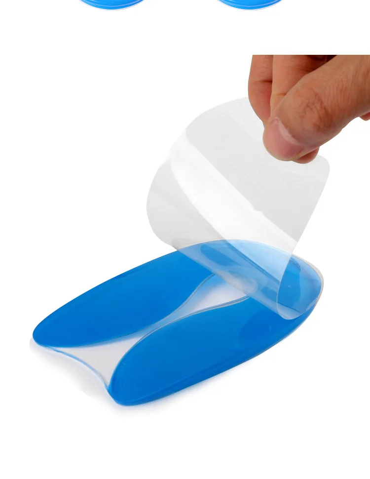 Gel-Fersenkissen mit Stoßdämpfung, weiche und bequeme Sport-Einlegesohlen, selbstklebendes, rutschfestes Fersenpolster, 2 Stück/4 Stück. – Detail 11