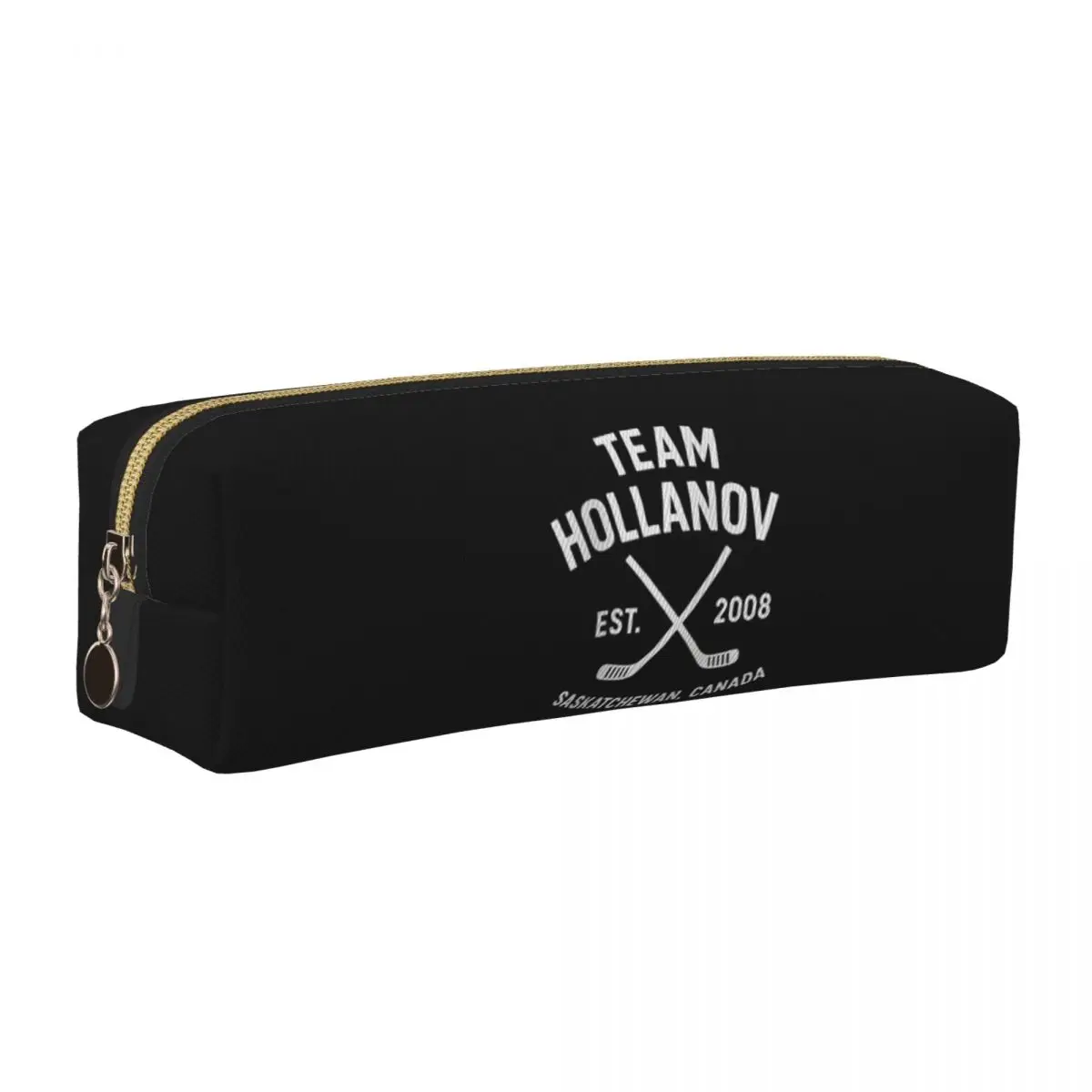 

Team Hollanov Est 2008, хоккейный романтический пенал с подогревом, пенал для рыцаря, коробка для ручек для девочек и мальчиков, сумка для студентов, школьные канцелярские принадлежности