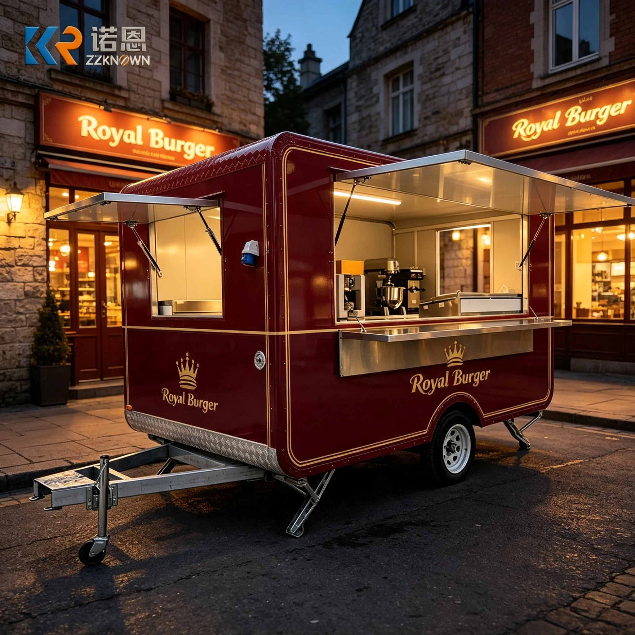 Pizza Cart Mobile Coffee Trailer Hotdog Cart Restaurant Catering Trailer Mobile Kitchen Food Trailer Food Truck for Sale USA