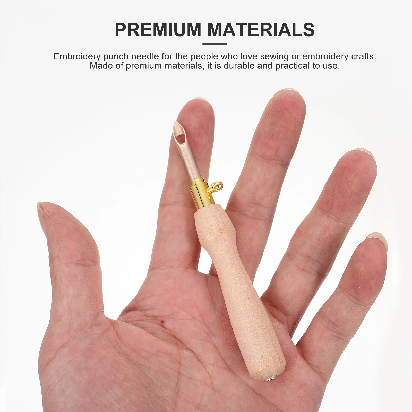 

1 set Punch Needle For Diy Embroidery Supplies Lightweight Sewing Needles Cross Stitch Tool Craft Classes Embroidery Accessories