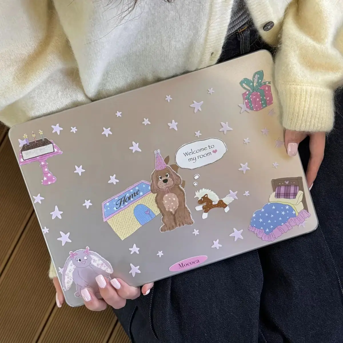 IPuppy Stars New Laptop Case For Macbook 13Neo A3404 Air 13.6 M4 M3 M2 A2681 A3113 A3240 Air13.3 A1932 Air15 Protective Cover