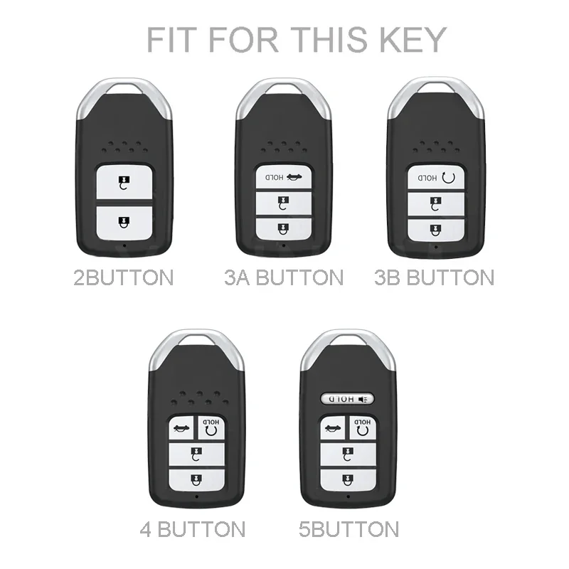 2/3/4Buttons,for Honda CRV CR-V Fit Civic Accord HR-V HRV City Odyssey XR-V Shell Holder Protector,TPU Car Remote Key Case Cover