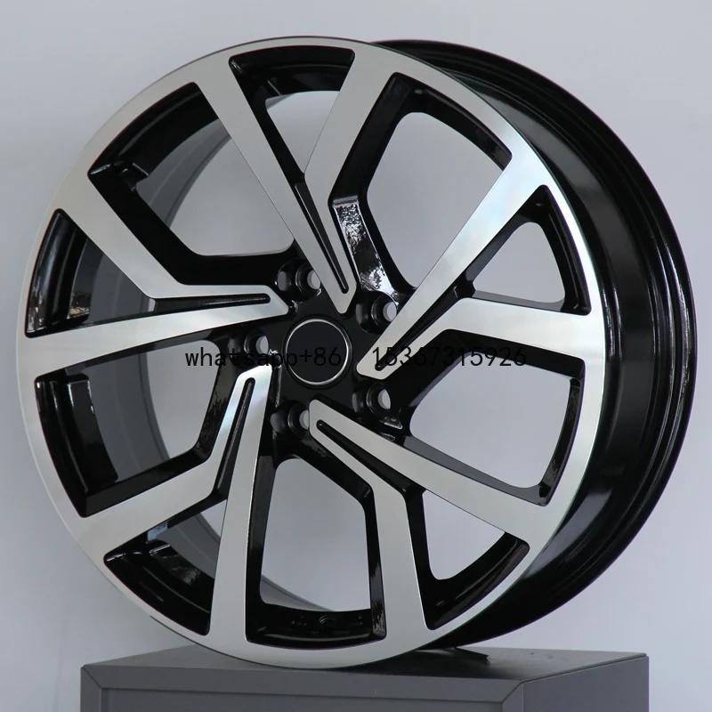 RC forged wheels 18 inch 7J Special price custom 5x112 Glossy Black Machine Face alloy rims for VW Golf G R TI Polo Honda BMW X5