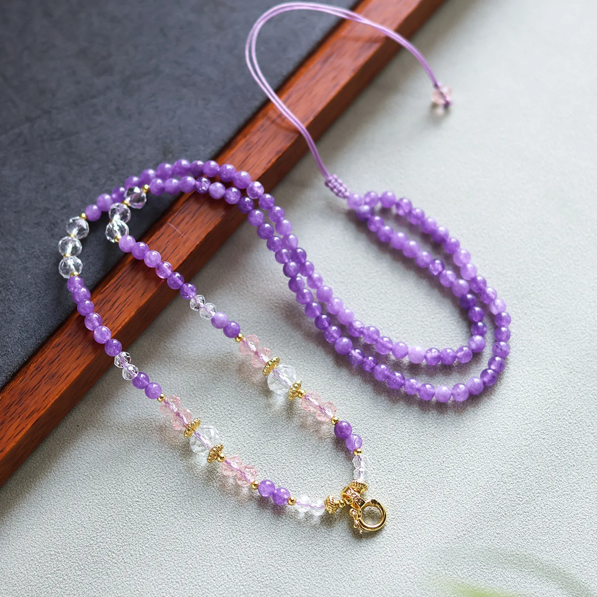 

Tibetan heavy hand-woven necklace rope beeswax and field jade tangka universal pendant rope women men jewellery rope