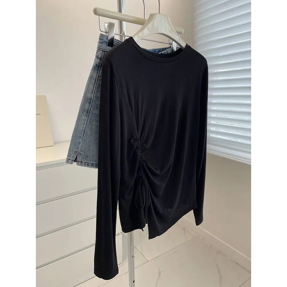 

Летняя трикотажная футболка свободного покроя из тонкого ледяного шелка Long Sve с защитой от солнца, корейская универсальная накидка с кондиционером