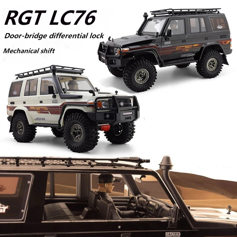 

Rgt Ex86190 1/10 4wd Four-wheel Drive Simulation Climbing Car Lc76 Full Proportion Electric Large Remote-controlled Car Gift