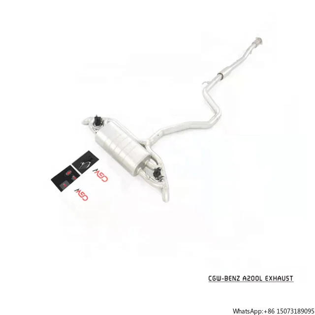 CGW Active Sound Catback Muffler Exhaust Tips for   A200 Euro 6 with Electric Valve Control