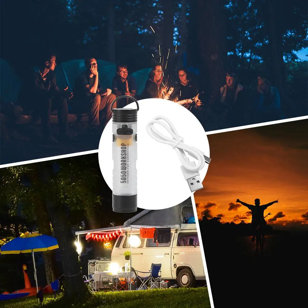

Practical Portable LED Small Flashlight Rechargeable Lightweight Pocket Camping Light Compact Handheld Mini Flashlight Hiking