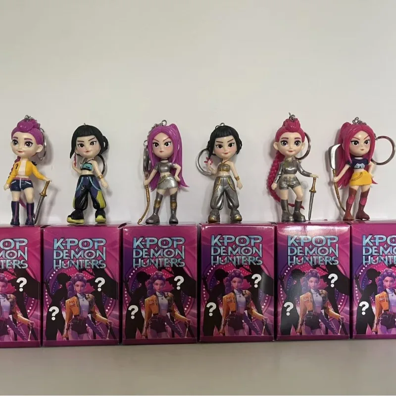Kpop شيطان الصيادين أنيمي الشكل بولي كلوريد الفينيل تمثال جمع نموذج رومي ميرا زوي صندوق أعمى بنين بنات اللعب عيد الميلاد هدية عيد ميلاد جديد